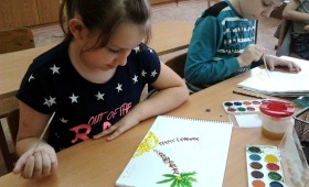 Малювання пейзажу за допомогою «петриківки» Малювання пейзажу за допомогою «петриківки»